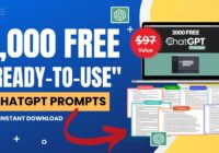 3,000 Free "Ready-to-use" ChatGPT Prompts