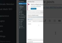 how to schedule posts in wordpress #shorts #wordpress