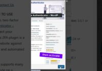 Setting up two factor authentication in wordpress #wordpress #shorts