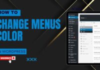 how to change menus color in wordpress