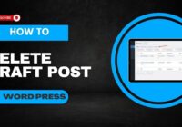 How to delete draft post in WordPress