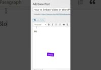 How to embed videos in posts in WordPress #shorts #wordpress
