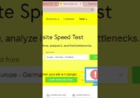 How to use a speed test tool for wordpress  #shorts #wordpress