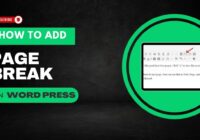 how to add page break in wordpress