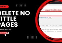 How To Delete No Tittle Pages In WordPress