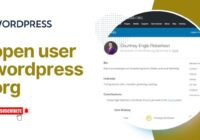 Open User WordPress Org In WordPress