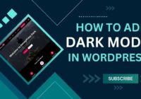 how to add dark mode plugin in wordpress