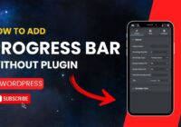 How to add progress bar without plugin in wordpress