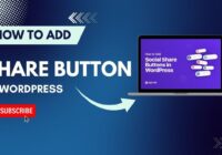 How to add share button in wordpress